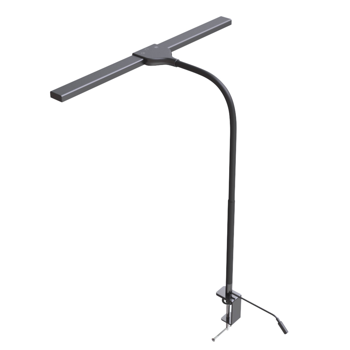 DAC MP-346 T-Shape 22 in. Gooseneck Clamp-On LED Desk Lamp, Black