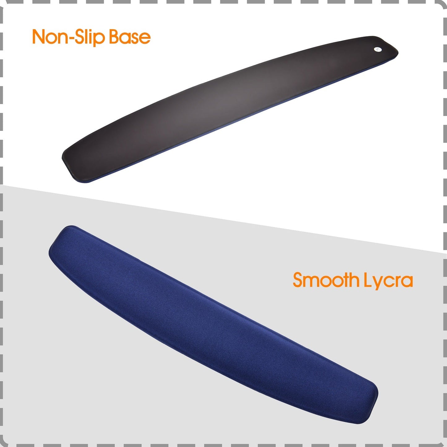 Support de paume de clavier profilé Super-Gel DAC® MP-124, bleu