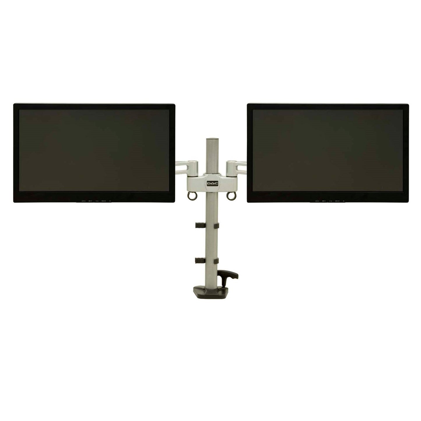 DAC® MP-200 Duo Height Adjustable Dual Articulating Monitor Arm, Silver
