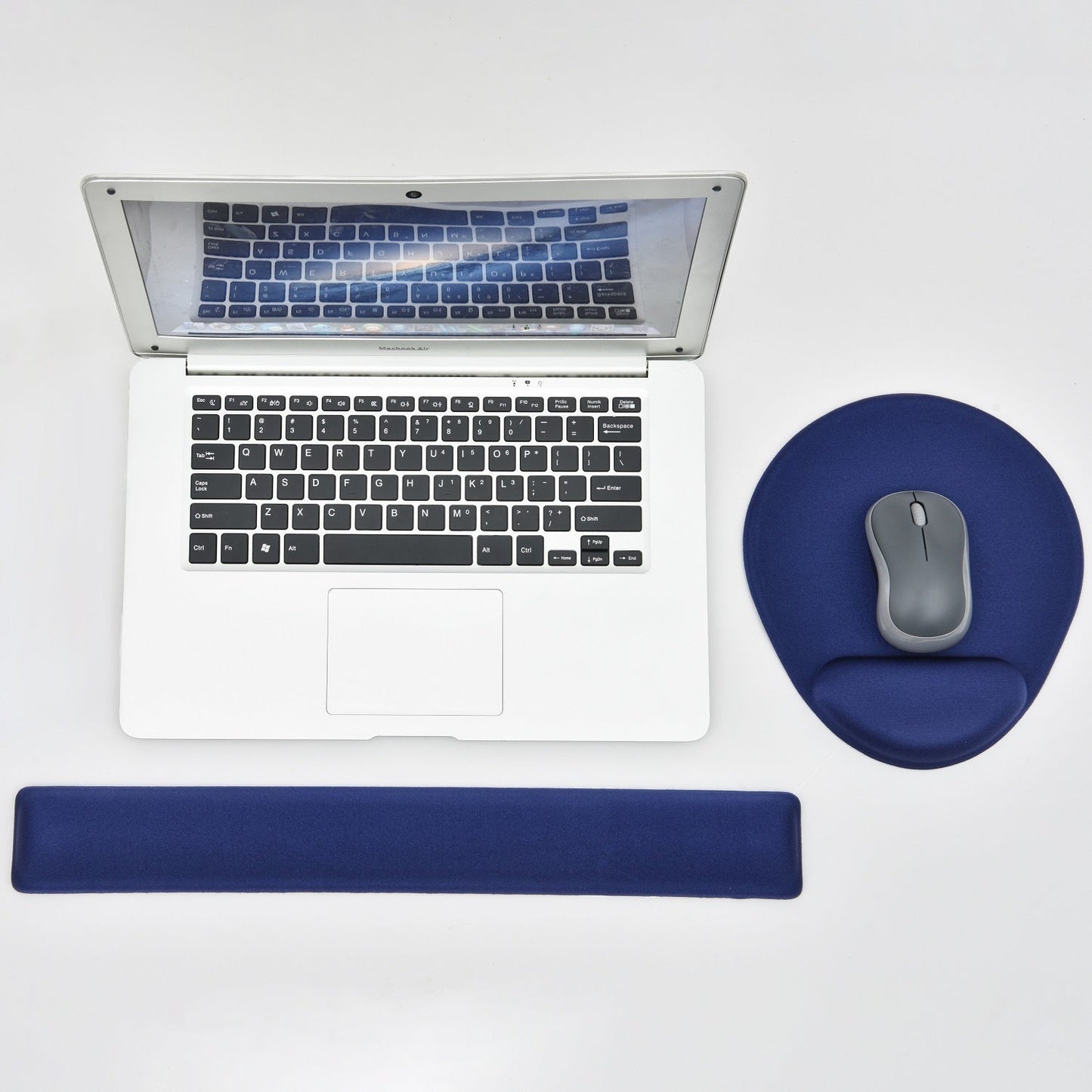 Tapis de souris DAC® MP-127 Super-Gel « Mini Round » avec support de paume, bleu