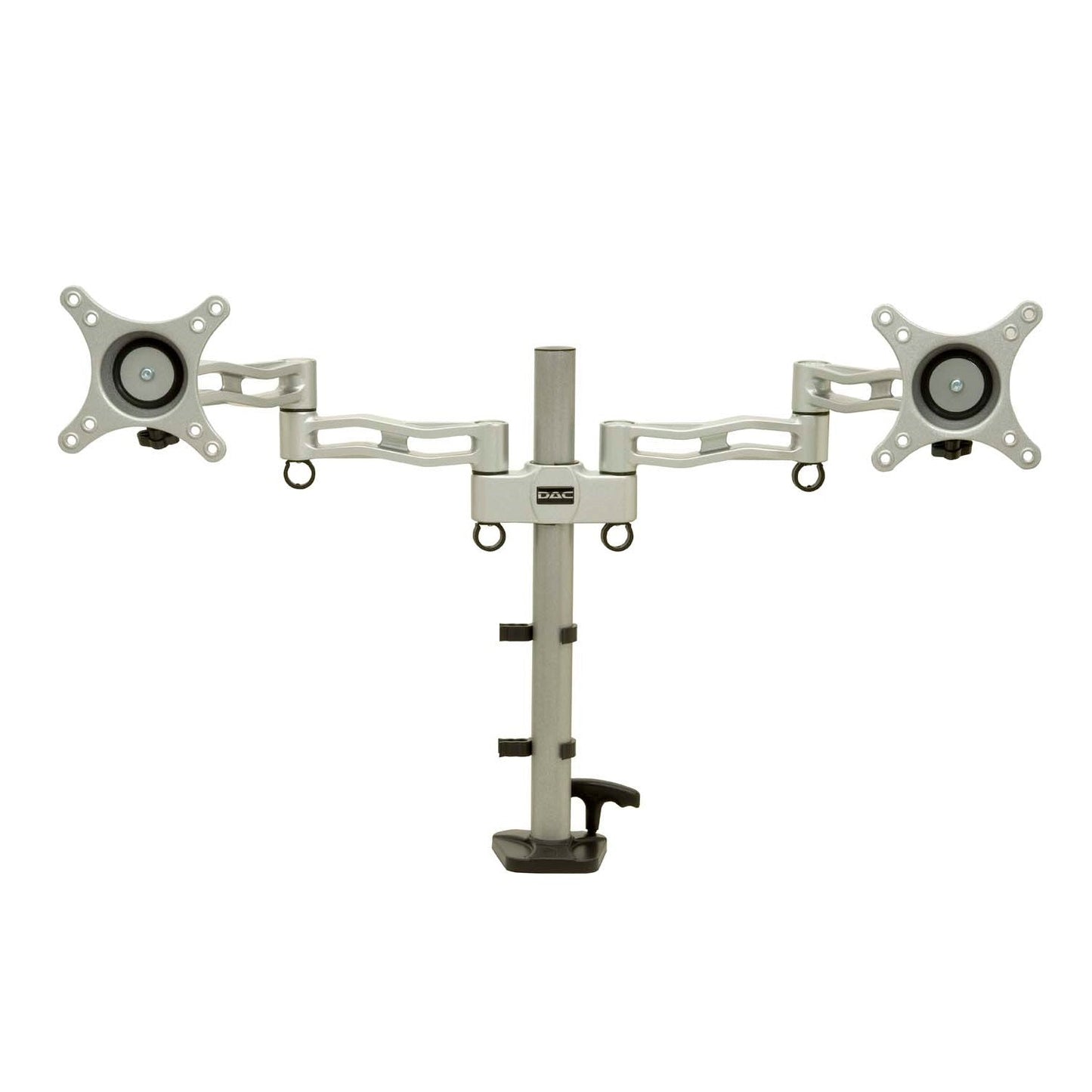 DAC® MP-200 Duo Height Adjustable Dual Articulating Monitor Arm, Silver