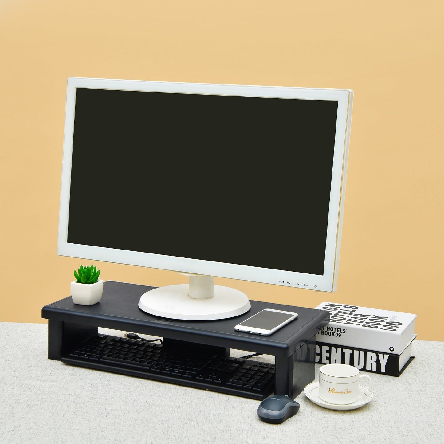 DAC® Stax MP-211 Support pour écran/ordinateur portable ultra-large réglable en hauteur, noir