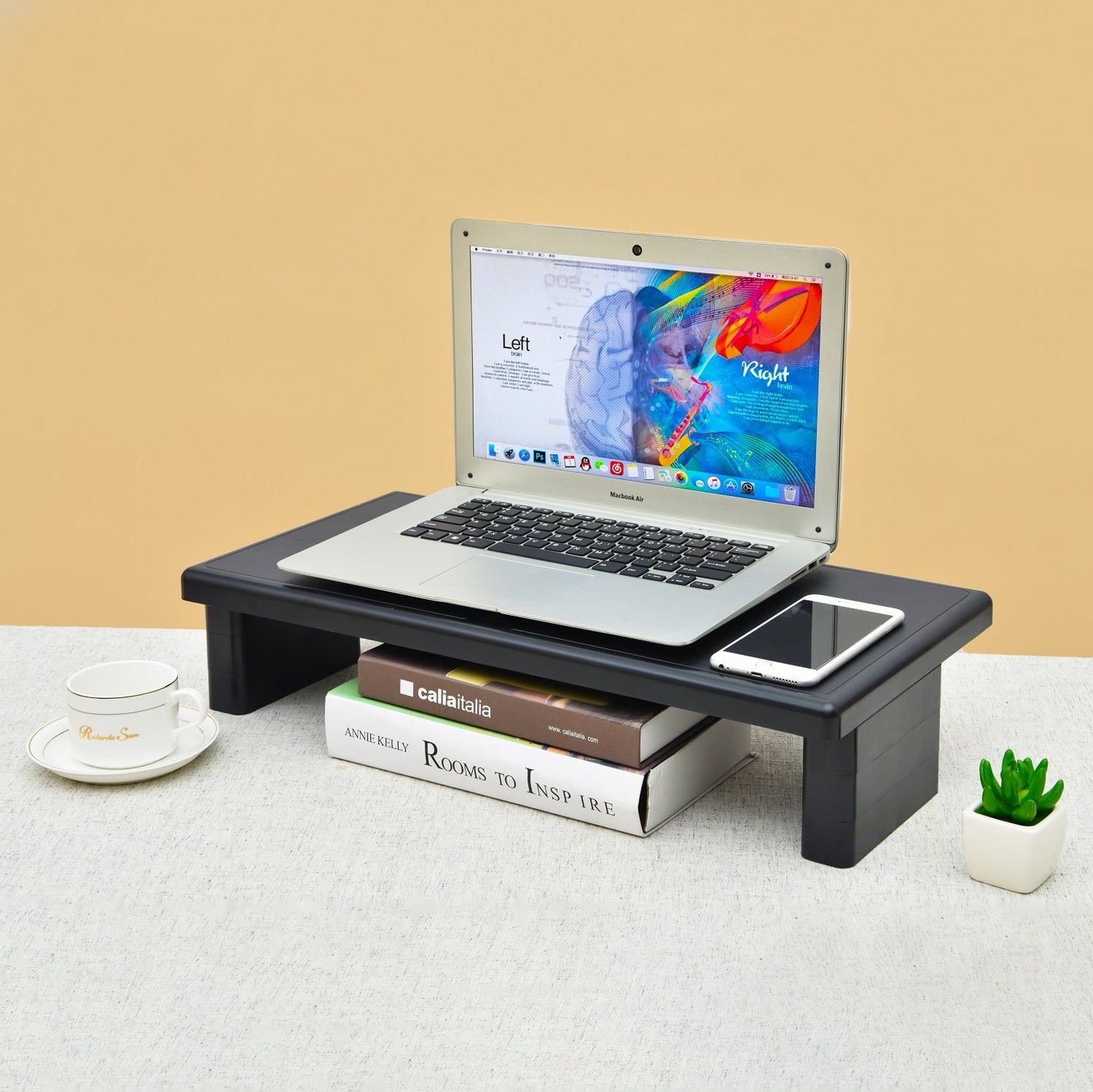 DAC® Stax MP-211 Support pour écran/ordinateur portable ultra-large réglable en hauteur, noir
