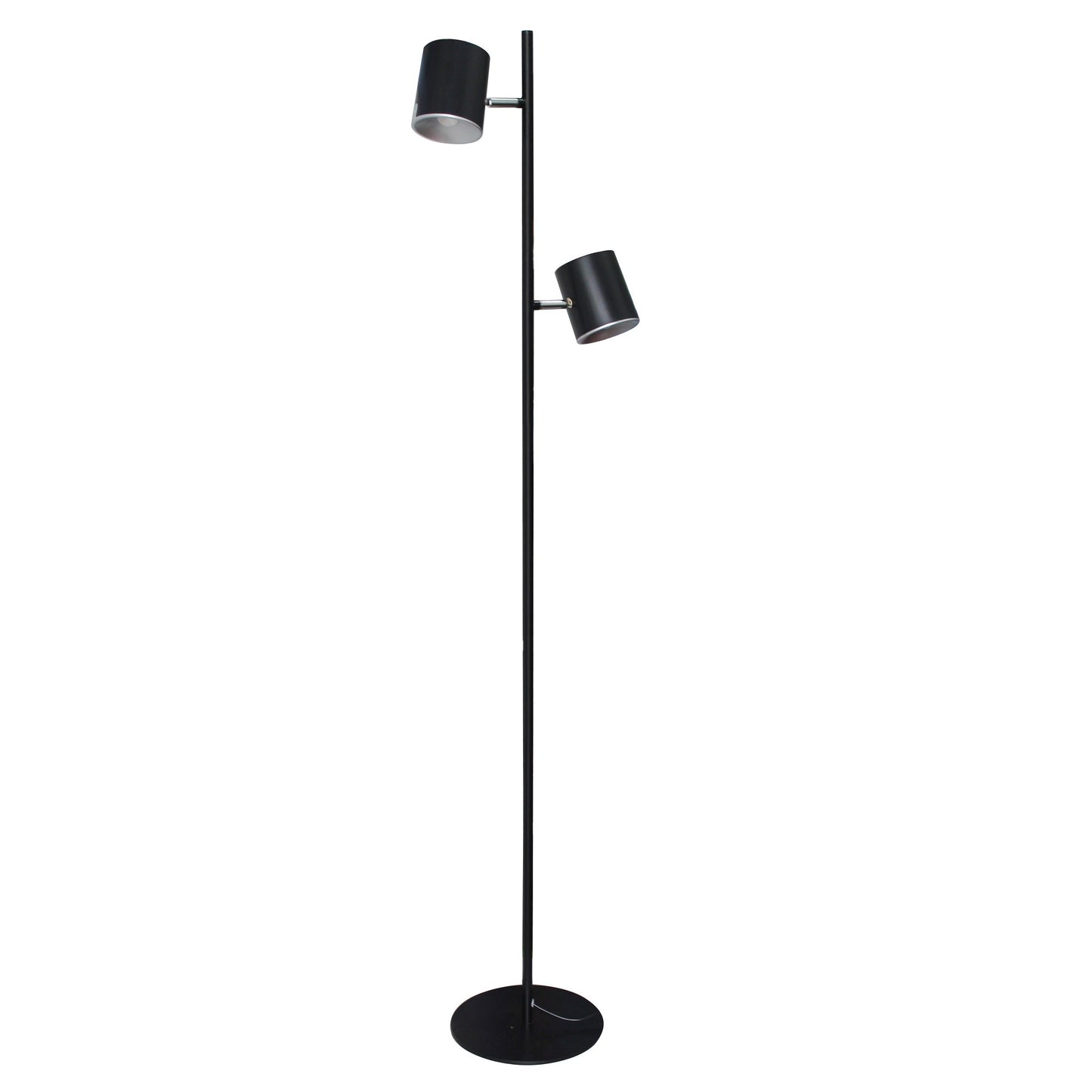 DAC® MP-322 Metal LED Floor Lamp with Two 340 ° Rotating Heads-Black