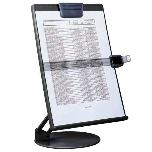 DAC® EH-17006-BLK Euroholder Desktop Adjustable Copyholder, Black